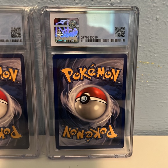 Pokémon Base Set CGC Graded Lot of Charmander Squirtle Bulbasaur 1999 - Picture 8 of 8